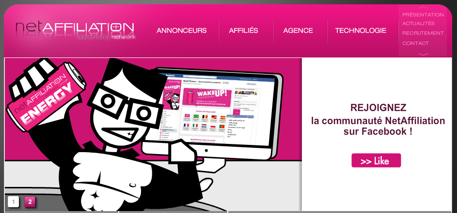 Gagnez de l'argent avec NetAffiliation