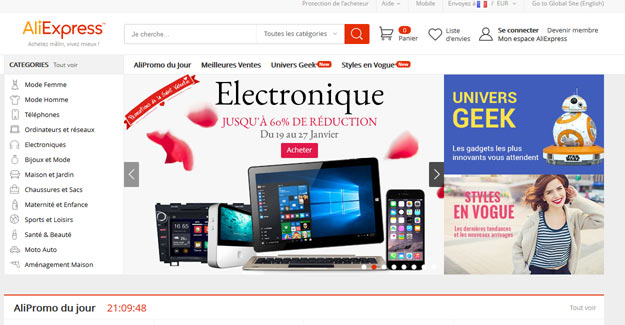 Achetez tout moins cher avec AliExpress