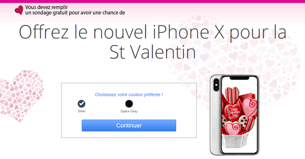 Gagnez un iPhone X pour la St Valentin
