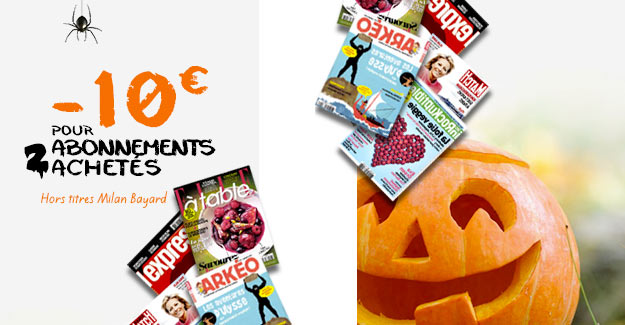 15€ de Remises sur les abonnements magazines